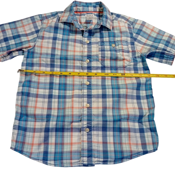 Carter’s Boys Long Sleeve Button-Up Shirt – Size 7 - Picture 4 of 5